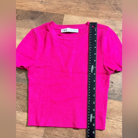 Zara Women's Pink Crop-top - Picture 4 of 5
